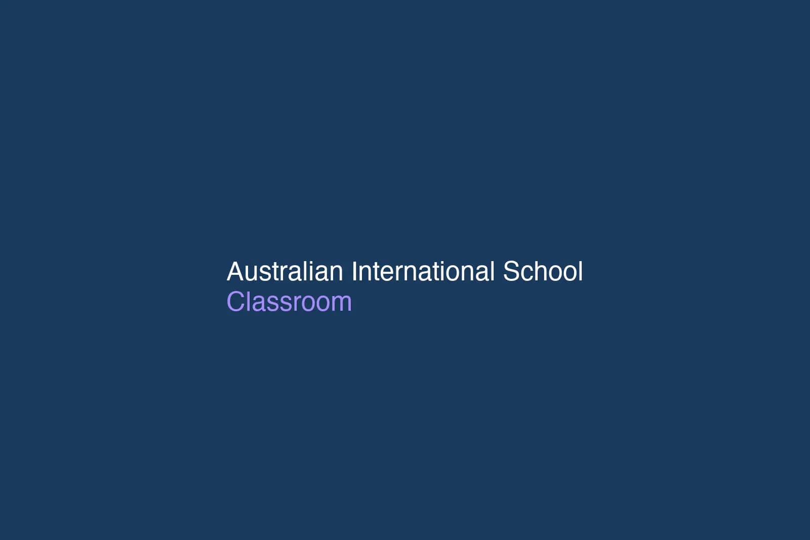 Students in a collaborative classroom at Australian International School Singapore