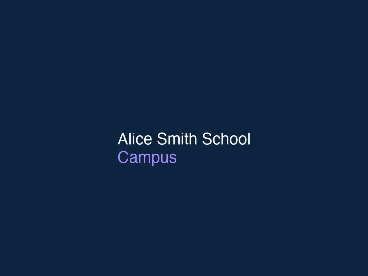 Alice Smith School campus with green spaces and modern learning facilities