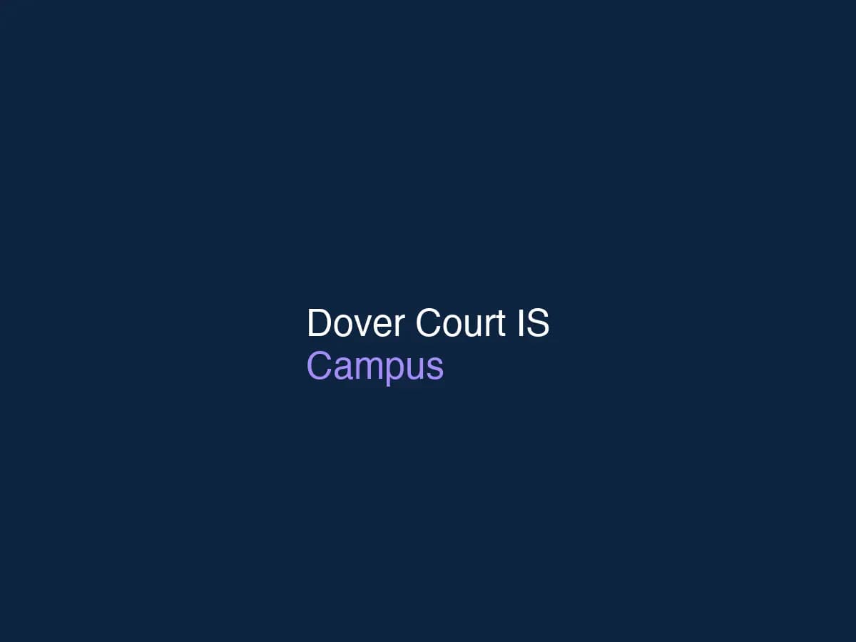 Dover Court International School campus with green spaces and modern facilities