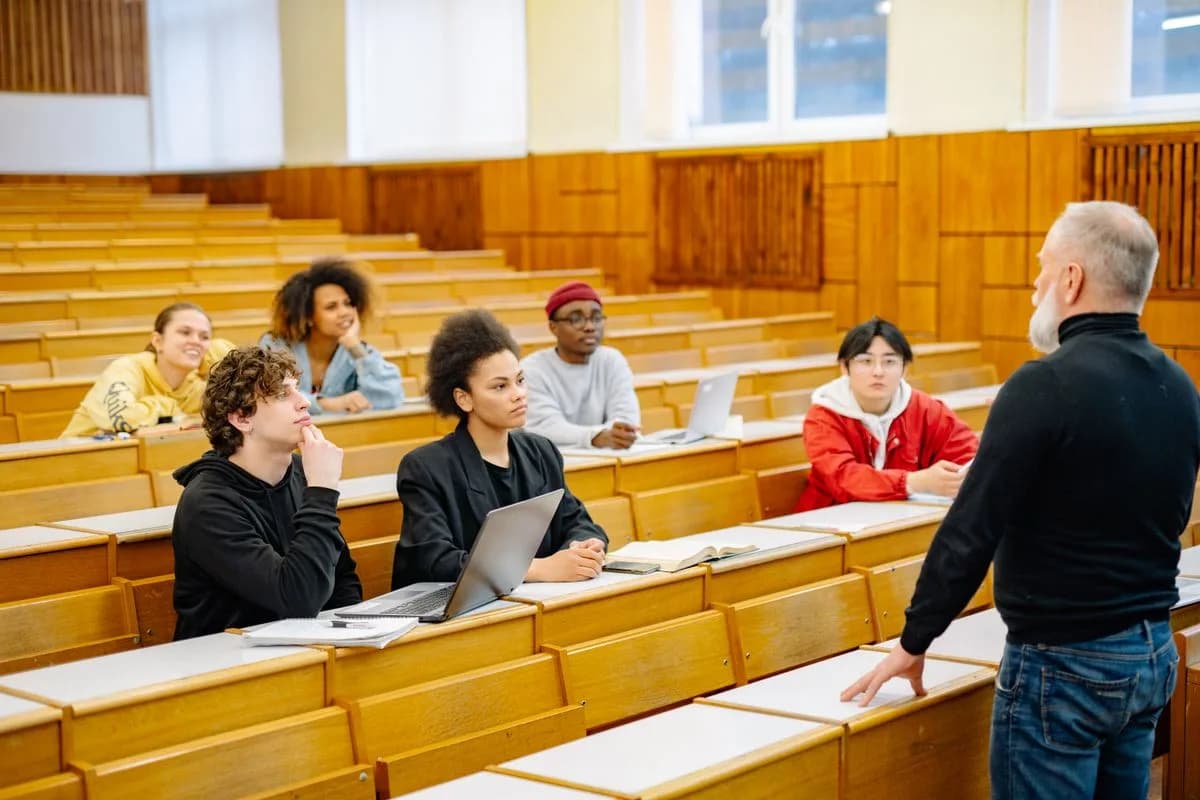 Students in a modern classroom at Dulwich College Singapore