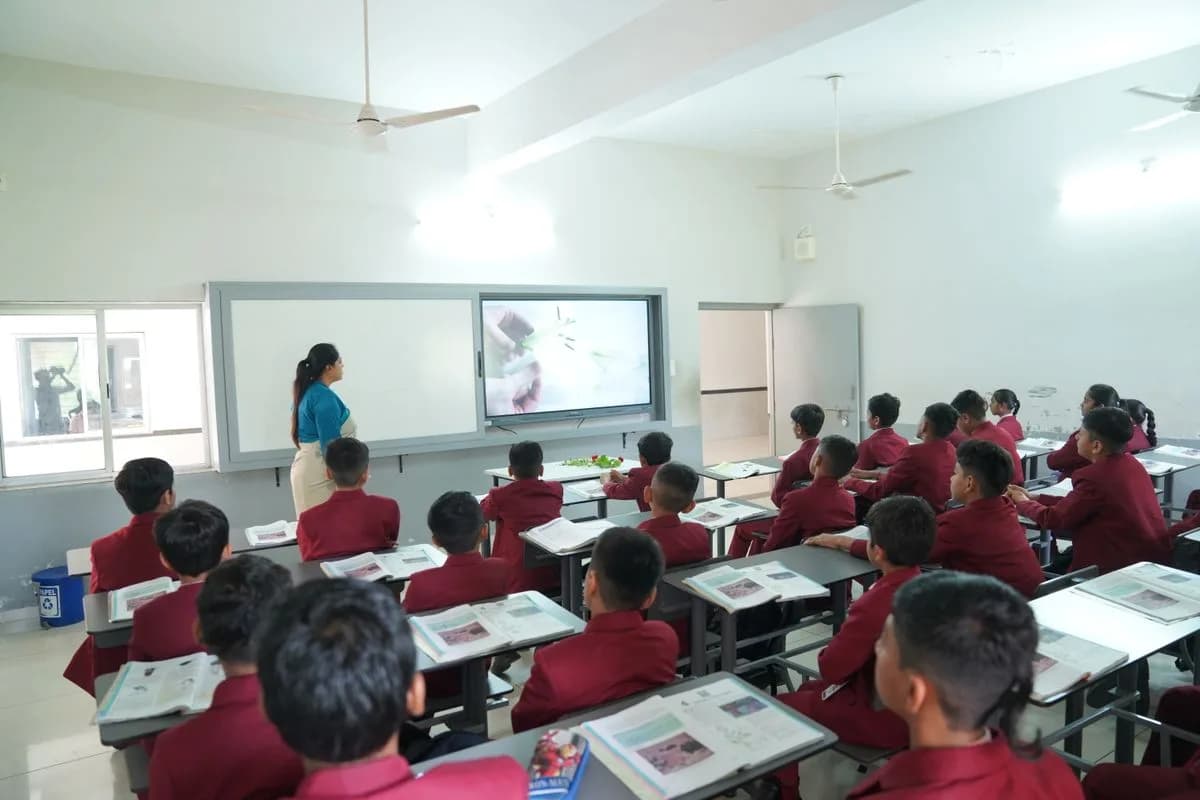 Students in an interactive classroom at Jumeirah English Speaking School