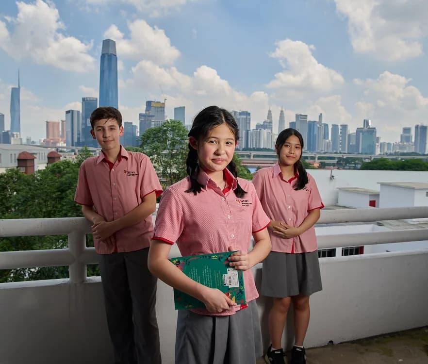 Secondary students on the Taylor's International School Kuala Lumpur campus